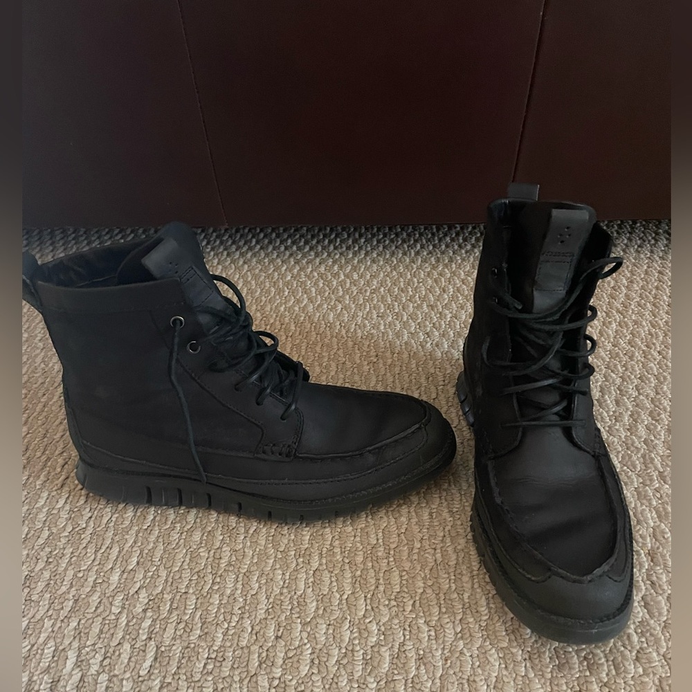 Men’s size 9.5 Cole Haan Grand 0’s black boots